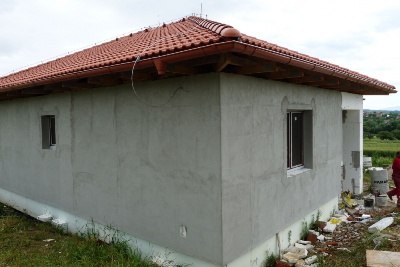 Projekty / Rodinný dom Bungalov - hrubá stavba, Šarišské Bohdano